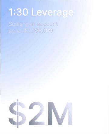 1:30 Leverage. Scale your account up to $2,000,000